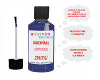 paint code location Vauxhall Corsa Lifestyle Blue Code 276/31L/Oky