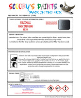 Touch Up Paint Instructions for use Vauxhall Astra Magic Grey/Grau Code 86L/144