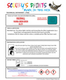 Touch Up Paint Instructions for use Vauxhall Combo Mamba Green/Gruen Code 30L/275
