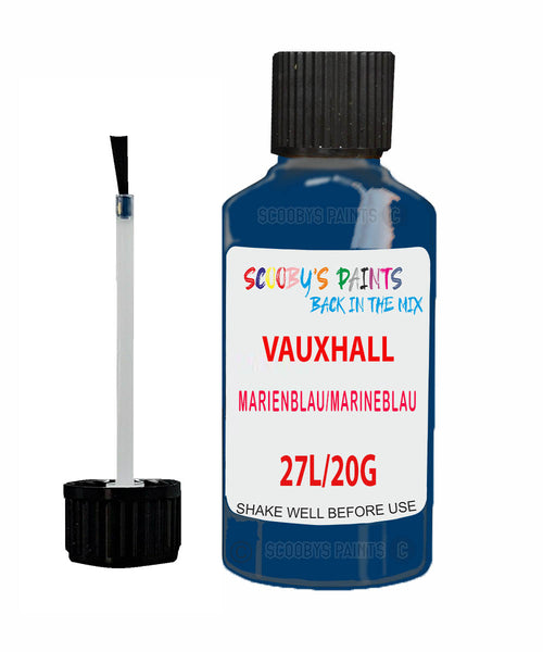 Vauxhall Kadett Marienblau/Marineblau Code 27L/20G Touch Up Paint