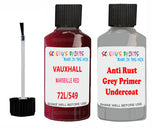 Vauxhall Cavalier Marseille Red Code 72L/549 Anti rust primer protective paint