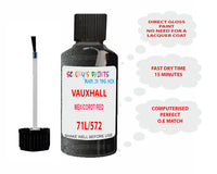 paint code location Vauxhall Astra Kodiak Code 71L/572