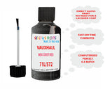 paint code location Vauxhall Corsa Mexicorot/Red Code 71L/572