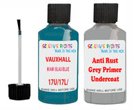 Vauxhall Frontera Miami Blau/Blue Code 17U/17L/272 Anti rust primer protective paint