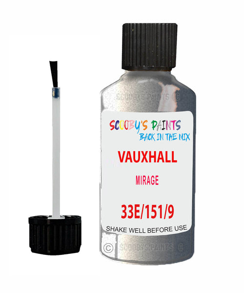 Vauxhall Coupe Mirage Code 33E/151/94L Touch Up Paint