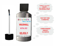 paint code location Vauxhall Cavalier Mistral Grey Code 82L/83L/119