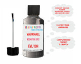 paint code location Vauxhall Grandland Moonstone Grey Code Evl/10H