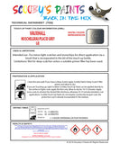 Touch Up Paint Instructions for use Vauxhall Antara Muschelgrau/Placid Grey Code Gje