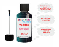 paint code location Vauxhall Astra Neptun Turquoise Code 37L/357