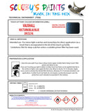 Touch Up Paint Instructions for use Vauxhall Corsa Nocturnoblau/Blue Code 20H/232/34L