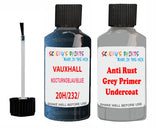 Vauxhall Frontera Nocturnoblau/Blue Code 20H/232/34L Anti rust primer protective paint
