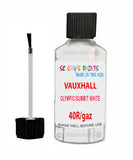 Vauxhall Mokka X Schneeweiss/Olympic/Summit White Code 40R/Gaz Touch Up Paint