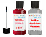 Vauxhall Crossland X Peperoncino Red Code G1R/50Y Anti rust primer protective paint