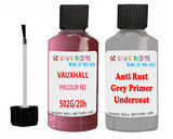 Vauxhall Agila Perlcolorrot/Red Code 502G/20H Anti rust primer protective paint