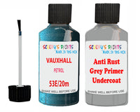 Vauxhall Corsa Petrol Code 53E/20M Anti rust primer protective paint