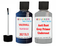 Vauxhall Astra Polar Sea Blue Code 282/13L/3Tu Anti rust primer protective paint