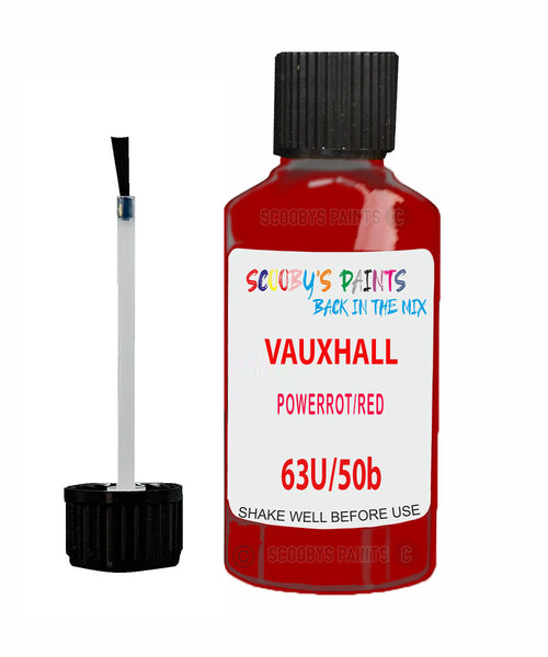 Vauxhall Astra Vxr Powerrot/Red Code 63U/50B Touch Up Paint