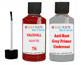 Vauxhall Monterey Radiant Red (2C)(Mont./Cam.) Code 756 Anti rust primer protective paint