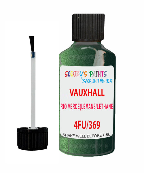 Vauxhall Calibra Rio Verde(Lemans/Lethane Green) Code 4Fu/369 Touch Up Paint