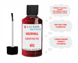 paint code location Vauxhall Crossland Rubinrot/Ruby Red Code 4Vu