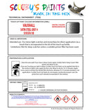 Touch Up Paint Instructions for use Vauxhall Mokka X Satin Steel Grey 4 Code 501B/Gf6/10B