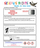 Touch Up Paint Instructions for use Vauxhall Corsa Vxr Silbersee/Silver Lake Code 179/11S/Gev