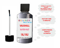 paint code location Vauxhall Kadett Silk/Tech Violet Code 19L/19U/265
