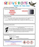 Touch Up Paint Instructions for use Vauxhall Kadett Silk/Tech Violet Code 19L/19U/265