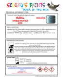 Touch Up Paint Instructions for use Vauxhall Crossland Topasblau/Bright Blue Code G8Z/Erd