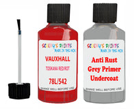 Vauxhall Cavalier Toskana Red/Rot Code 78L/542 Anti rust primer protective paint