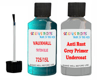 Vauxhall Campo Triton Blue Code 725/15L Anti rust primer protective paint
