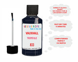 paint code location Vauxhall Campo Trooper Blue Code 833