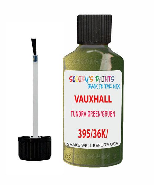 Vauxhall Agila Tundra Green/Gruen Code 395/36K/3Mu Touch Up Paint
