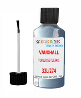 Vauxhall Astra Turquoise/Tuerkis Code 32L/274 Touch Up Paint