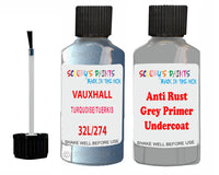 Vauxhall Carlton Frost Blue Code 32L/274 Anti rust primer protective paint