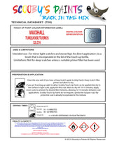 Touch Up Paint Instructions for use Vauxhall Carlton Frost Blue Code 32L/274