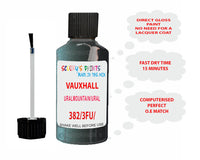paint code location Vauxhall Coupe Uralmountain/Ural Mountain Code 382/3Fu/08L