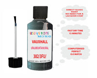 paint code location Vauxhall Astra Cabrio Uralmountain/Ural Mountain Code 382/3Fu/08L