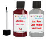 Vauxhall Corsa Vermelho Sonar Code 76U Anti rust primer protective paint