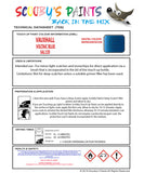 Touch Up Paint Instructions for use Vauxhall Corsa Voltaic Blue Code G6L/23D