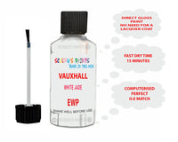 paint code location Vauxhall Mokka Opal Weiss Code Ewp