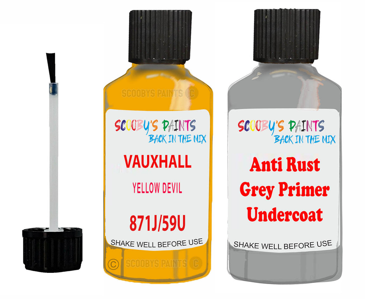 Vauxhall Monaro Yellow Devil Code 871J/59U Touch Up Paint – Auto Car ...