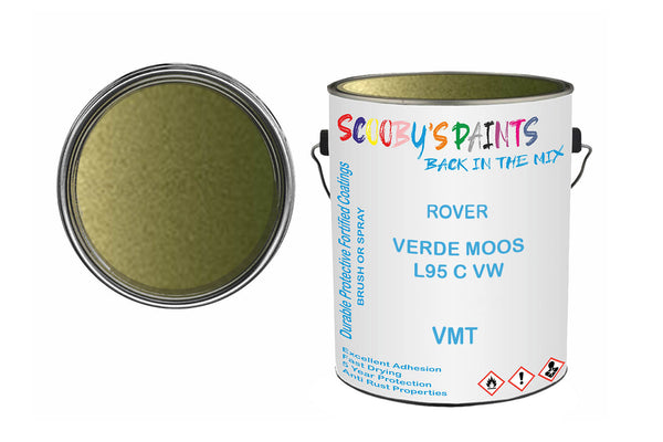 Mixed Paint For Austin Metro, Verde Moos L95 C Vw, Code: Vmt, Green