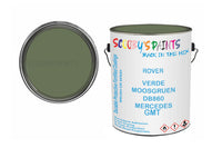Mixed Paint For Rover 800/Sd1, Verde Moosgruen Db860 Mercedes, Code: Gmt, Green
