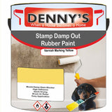 Denny's Waterpoof Paint For Stamp Out Damp Colour- Varnish Marking Yellow - Damp-Block Mould-Safe Breathable