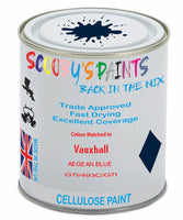 Paint Mixed Vauxhall Mokka X Aegean Blue 23A/493C/G7I Cellulose Car Spray Paint