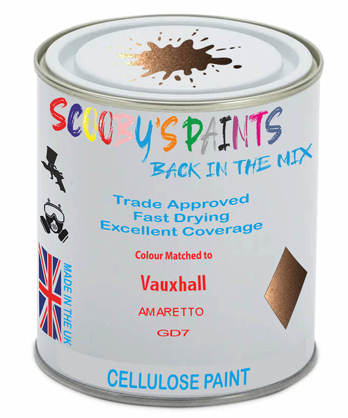 Paint Mixed Vauxhall Mokka Amaretto Gd7 Cellulose Car Spray Paint