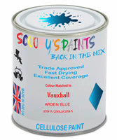 Paint Mixed Vauxhall Astra Arden Blue 12U/28J/291 Cellulose Car Spray Paint