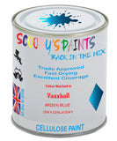 Paint Mixed Vauxhall Astra Arden Blue 12U/28J/291 Cellulose Car Spray Paint