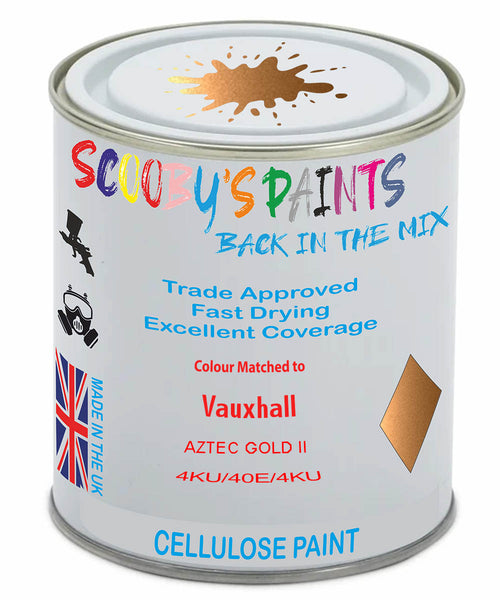 Paint Mixed Vauxhall Corsa Aztec Gold Ii 3Zu/40E/4Ku Cellulose Car Spray Paint
